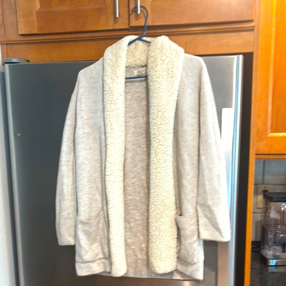 Style & Co Cream Shawl Collar Cardigan Sweater